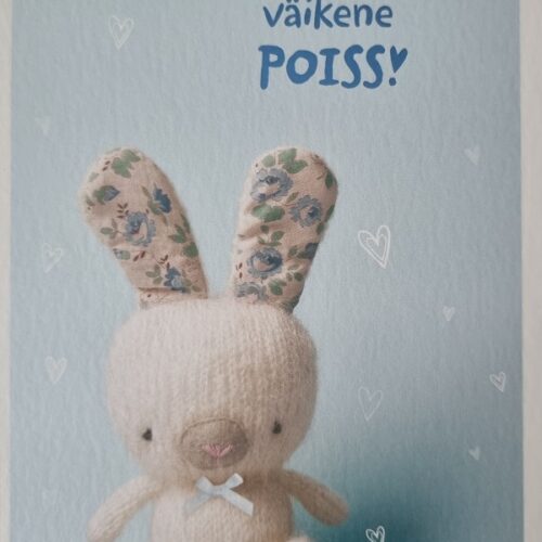 Õnnitluskaart "Tere tulemast, väikene poiss"