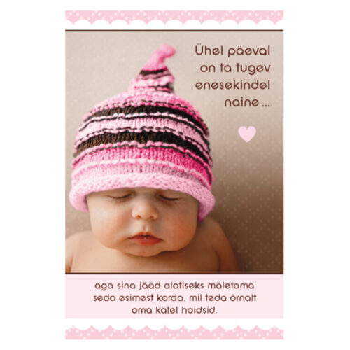 Õnnitluskaart "Tütre sünd"